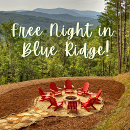 Free Night Stay in Blue Ridge GA